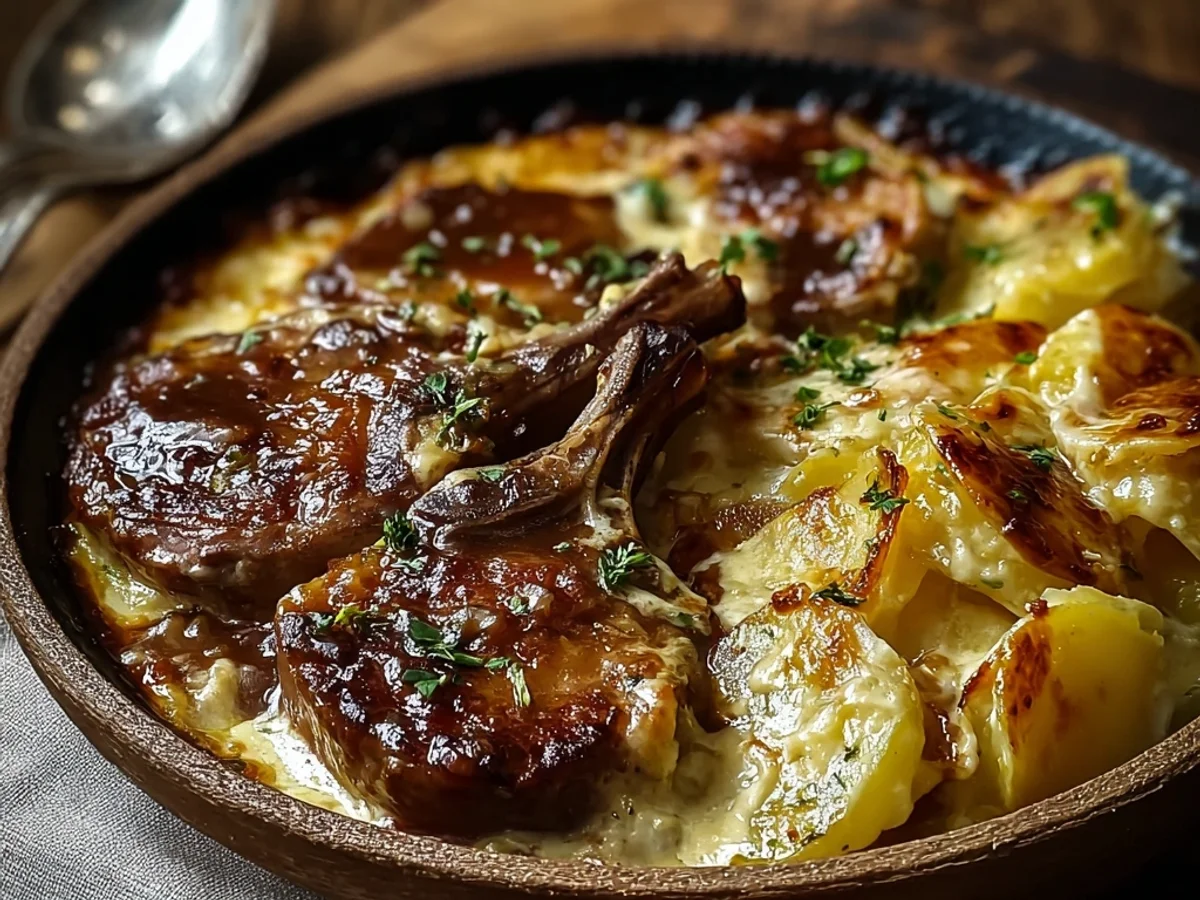 Rich Smothered Lamb & Scalloped Potato Casserole - Image 2