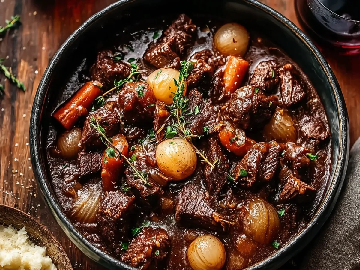 Rustic Beef Bourguignon: A French Countryside Stew - Image 2
