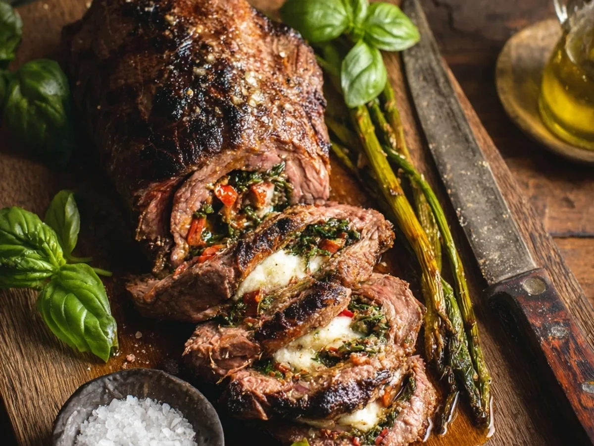 Rustic Italian Stuffed Flank Steak: Hearty Dinner - Image 2
