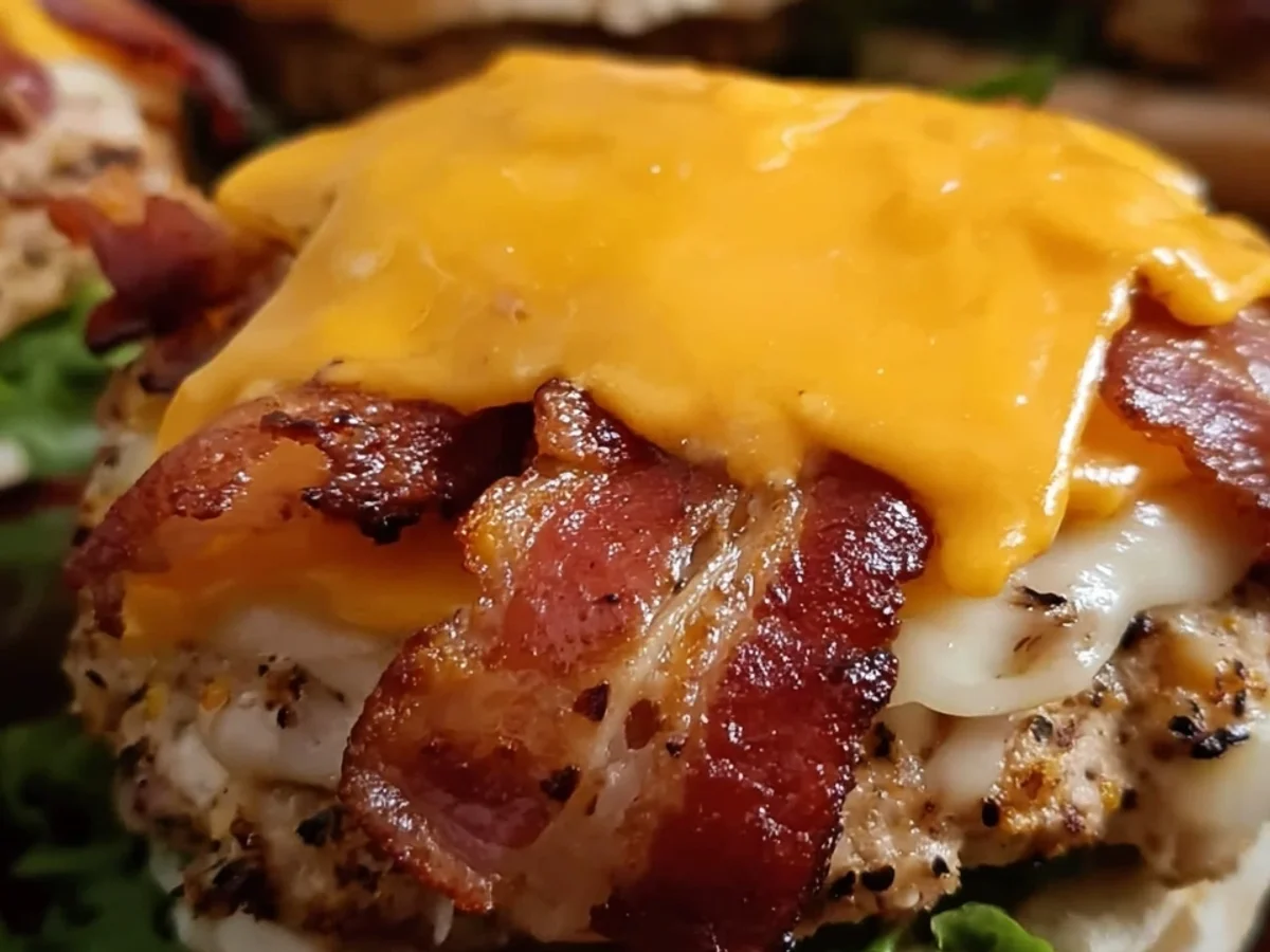 Simple Crack Burgers: Turkey Ham & Cheddar Delight - Image 1
