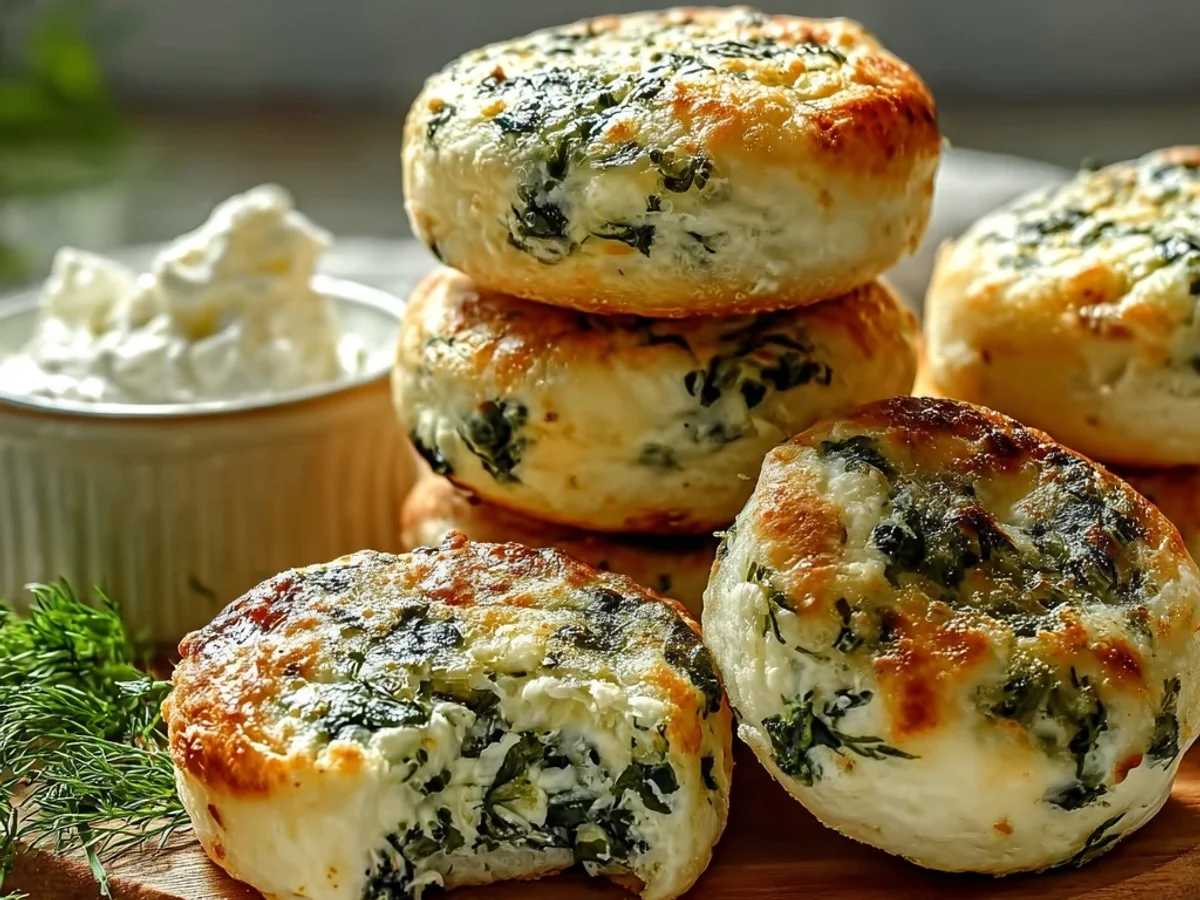 Simple Spinach Cottage Cheese Flagels for Breakfast - Image 2