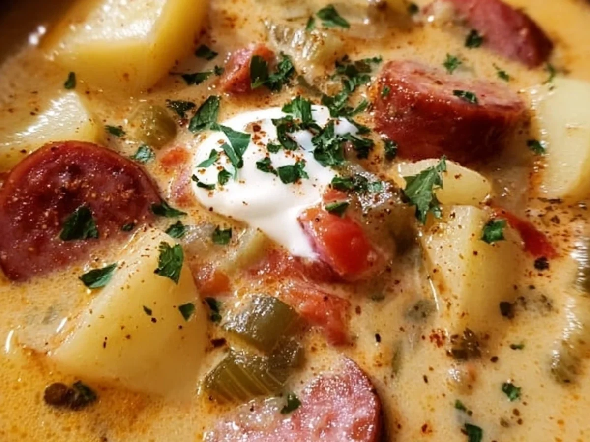 Slow Cooker Cajun Potato Soup: Creamy & Hearty - Image 1