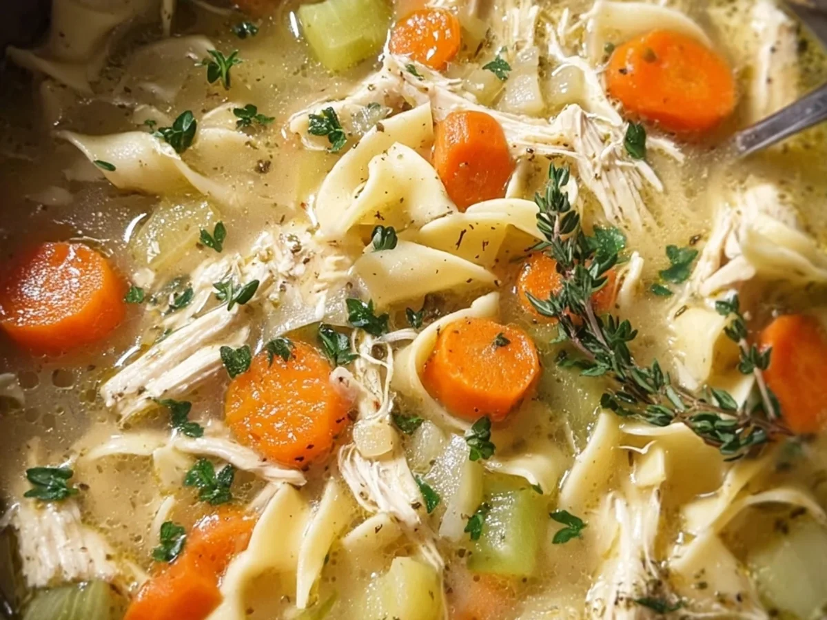 Slow Cooker Chicken Noodle Soup: Easy Comfort Food - Image 1