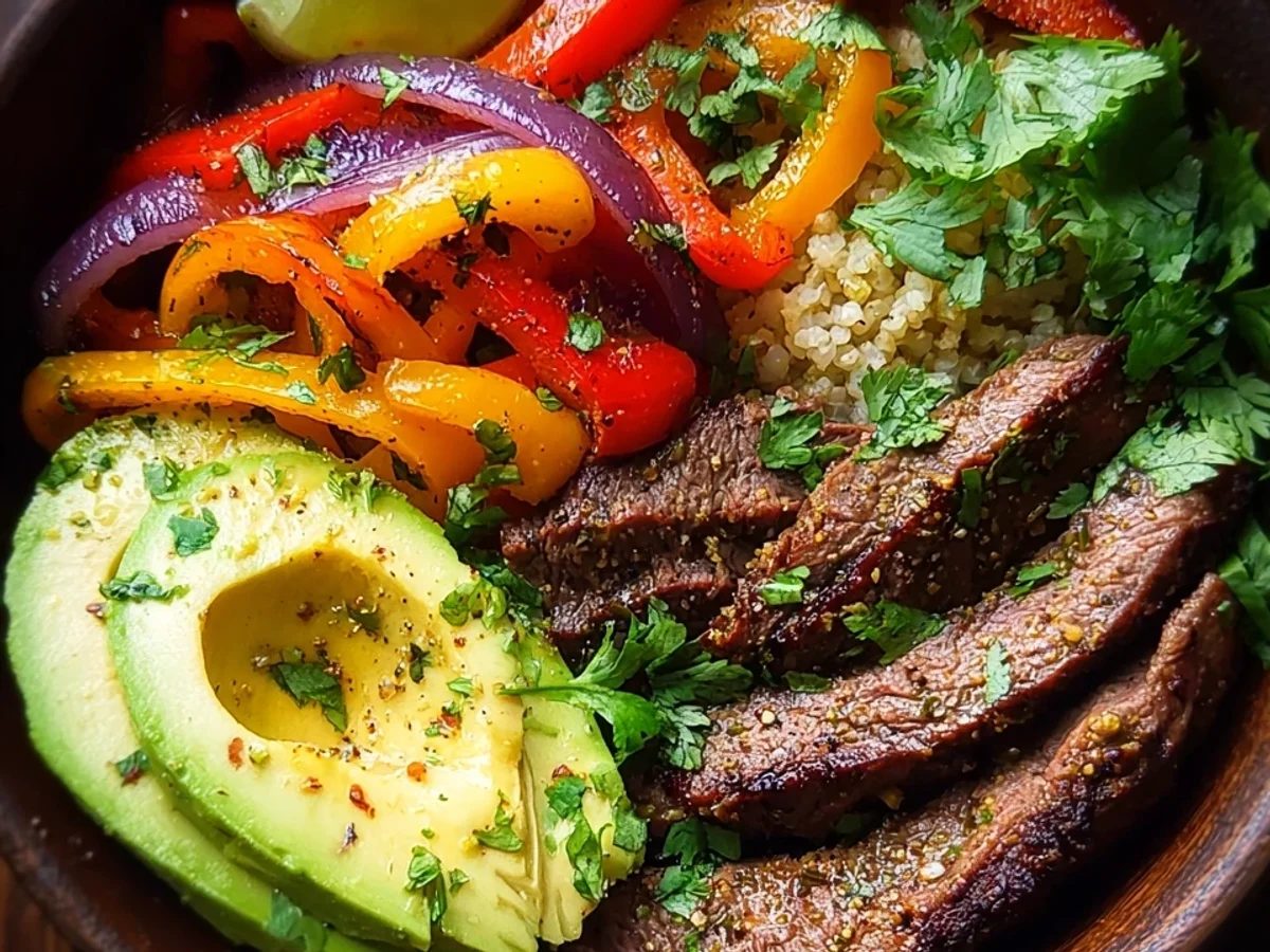 Smoky Low Carb Steak Fajita Bowl: Quick Keto Dinner - Image 2