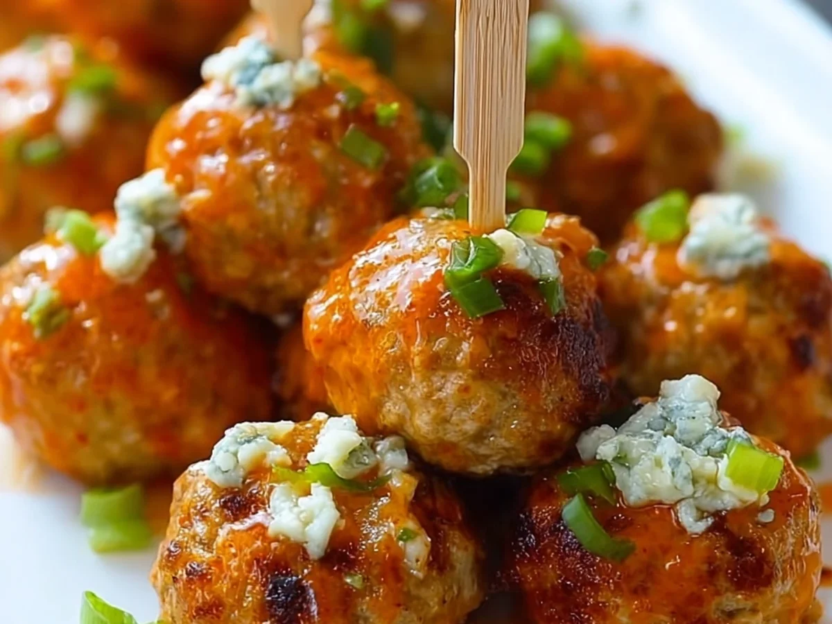 Spicy Buffalo Chicken Meatballs: Game Day Appetizer - Image 1