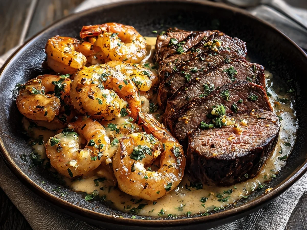 Steak and Creamy Garlic Shrimp: A Special Dinner - Image 2