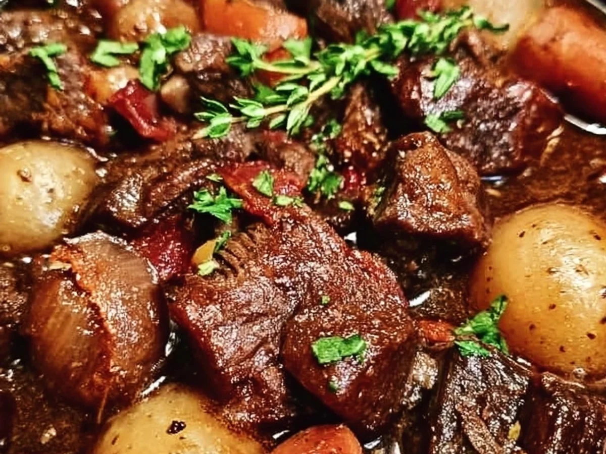 Tender Slow Cooker Beef Bourguignon - Image 2