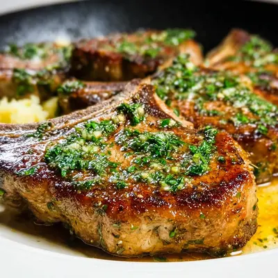 20-Minute Garlic Butter Pan Seared Lamb Chops