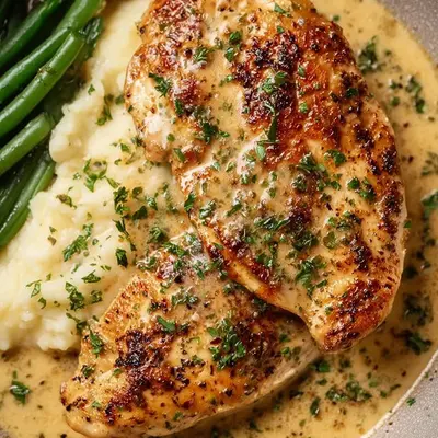 30-Minute Creamy Garlic Parmesan Chicken Breast
