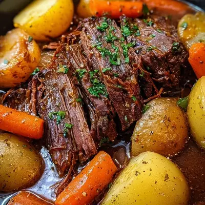 5-Star Crockpot Pot Roast - Easy & Delicious