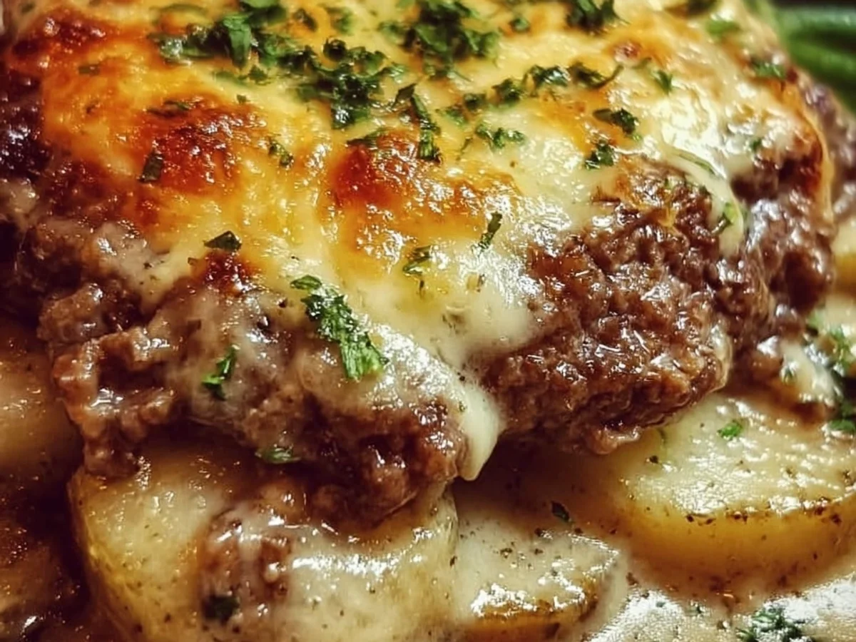 Amish Hamburger Steak Bake: Easy Comfort Food Dinner - Featured Image