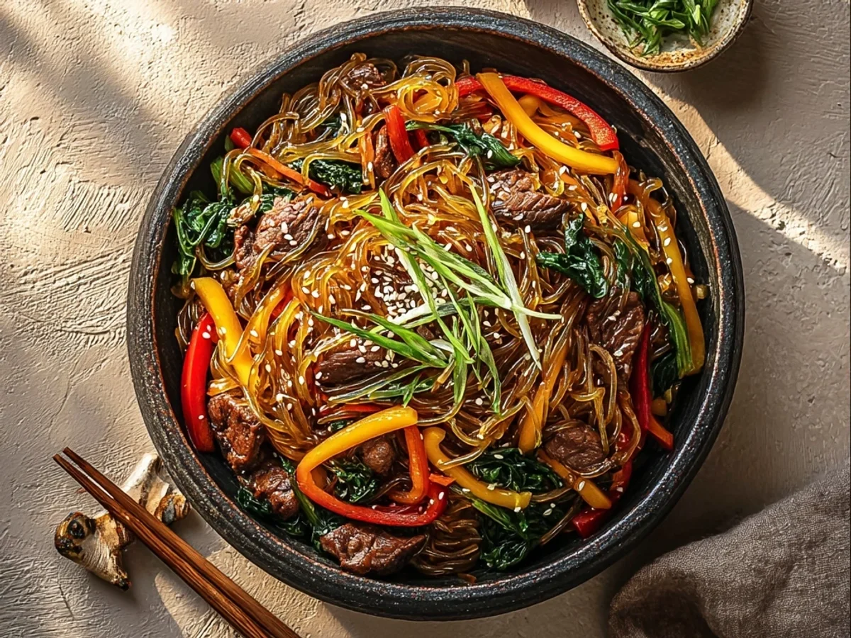 Authentic Korean Japchae Noodles: A Family Favorite - Featured Image