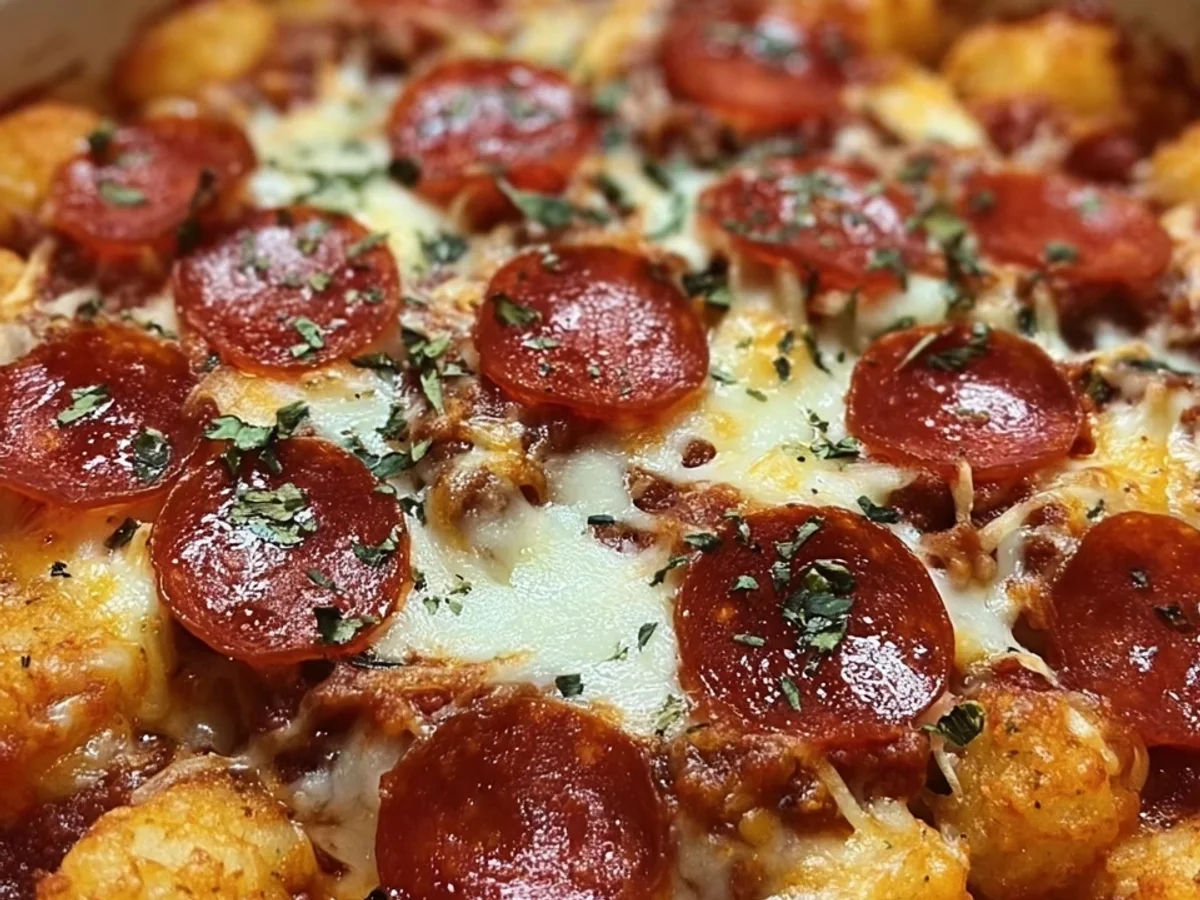 Cheesy Pizza Tot Casserole: A Family Favorite Dinner - Featured Image