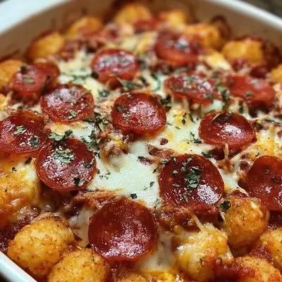 Cheesy Pizza Tot Casserole: A Family Favorite Dinner