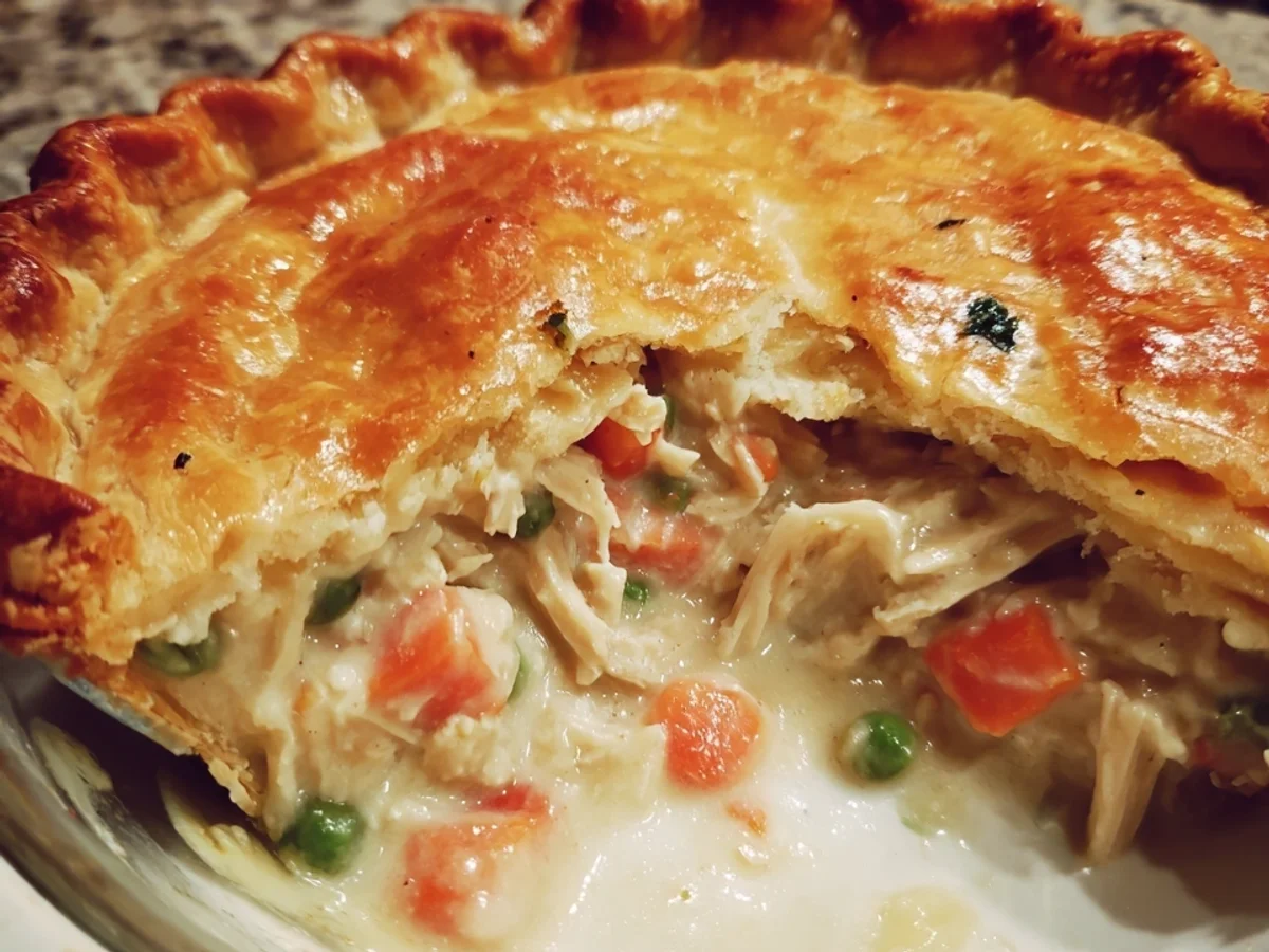 Classic Chicken Pot Pie with Flaky Homemade Crust - Featured Image