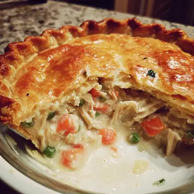 Classic Chicken Pot Pie with Flaky Homemade Crust
