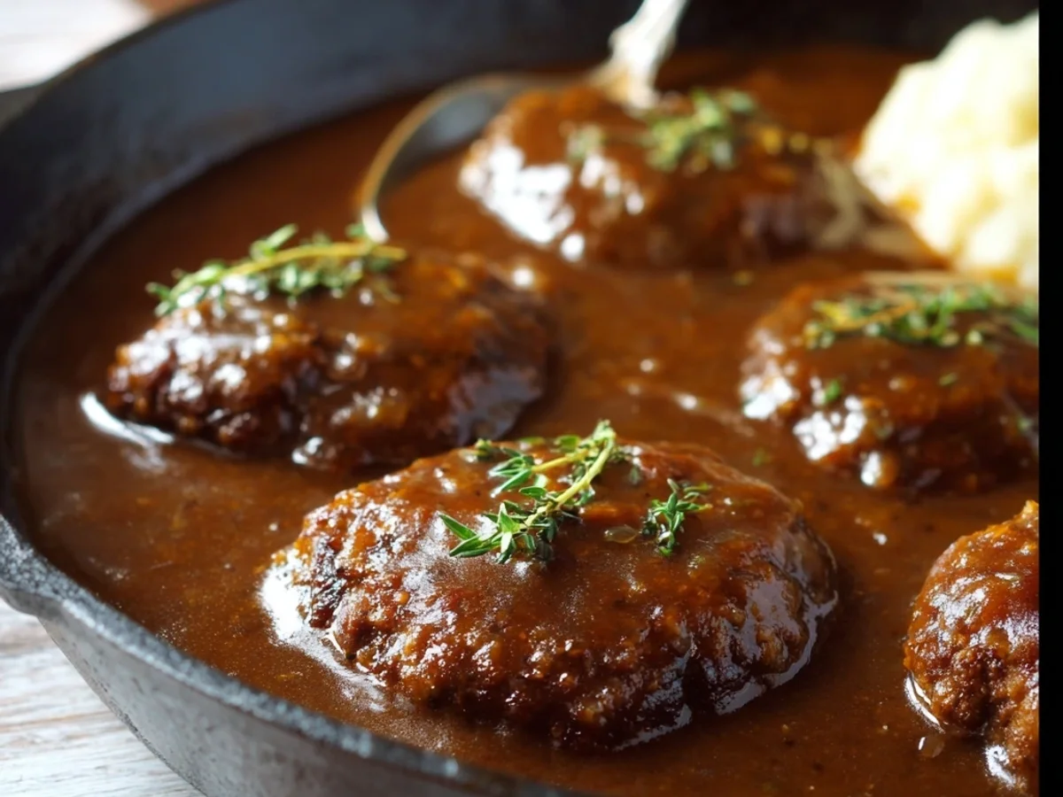 Classic Salisbury Steak Recipe: Rich Gravy & Tender Patties - Featured Image