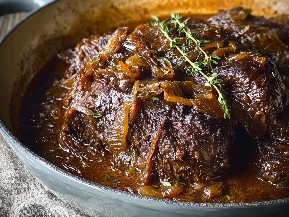 Comforting French Onion Pot Roast: Slow-Cooked Delight - Featured Image