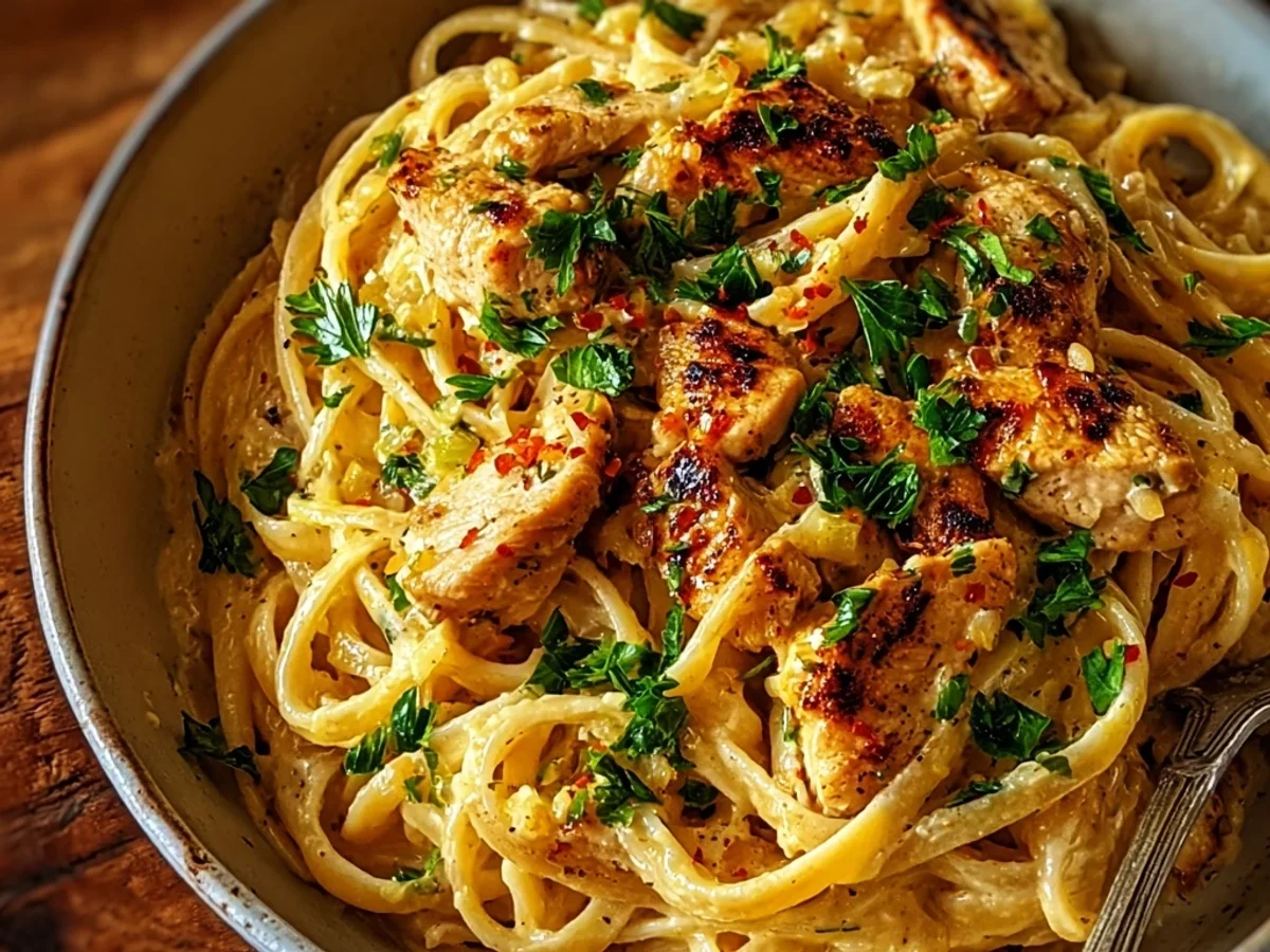 Cowboy Butter Chicken Linguine Recipe - Featured Image