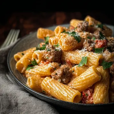 Creamy Beef Sausage Rigatoni: A Weeknight Hug