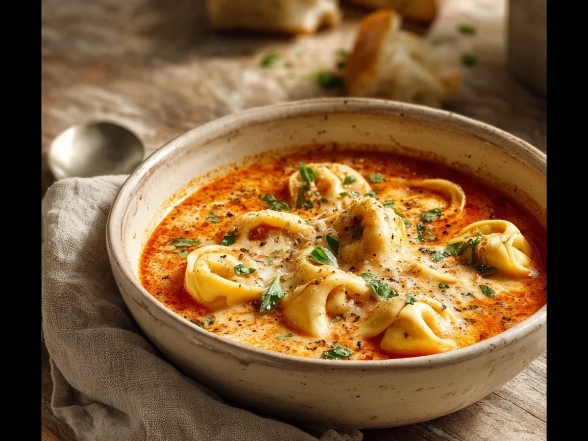 Creamy Cheesy Tomato Tortellini Soup for Comfort - Featured Image