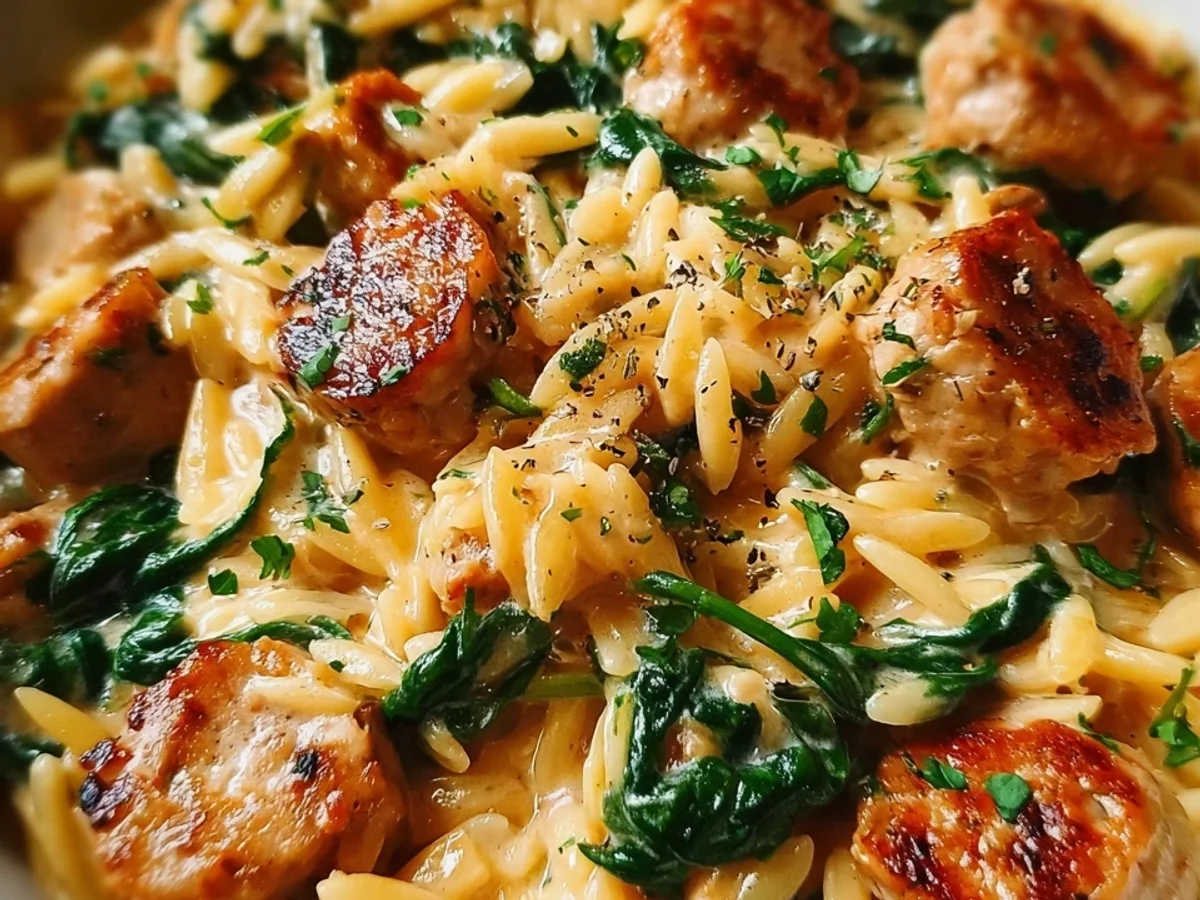 Creamy Chicken Sausage Orzo: Simple Weeknight Meal - Featured Image