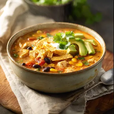 Creamy Chicken Tortilla Soup: Velvety & Flavorful
