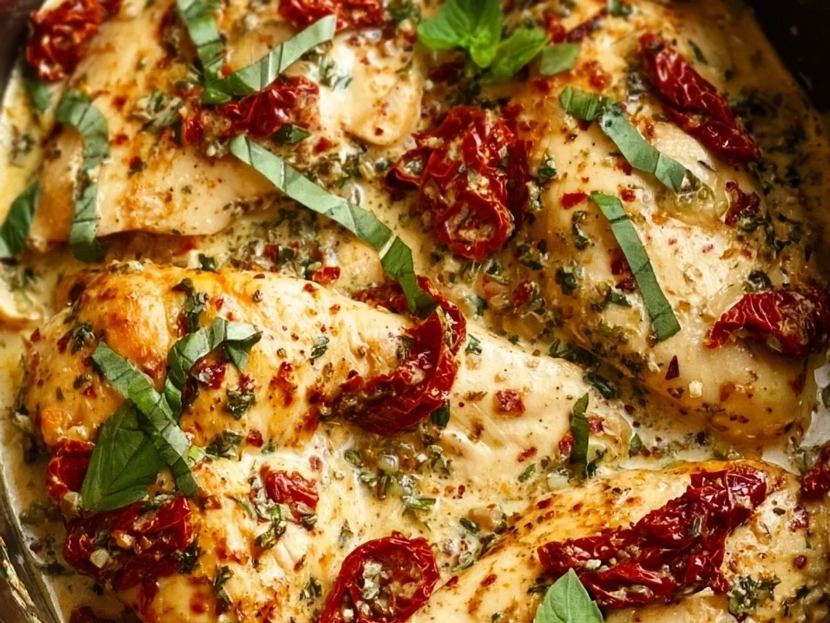 Creamy Crockpot Marry Me Chicken Recipe - Featured Image