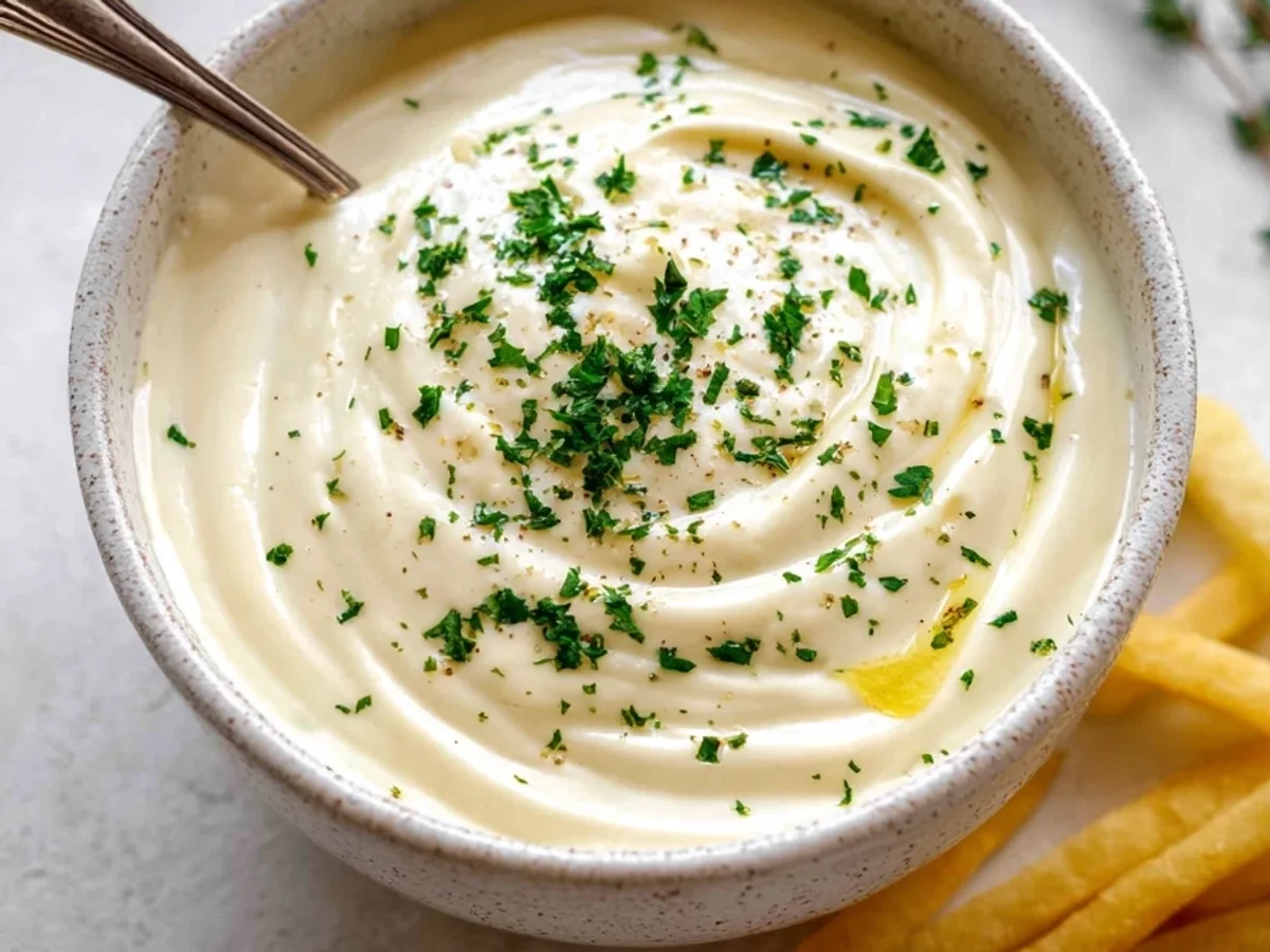 Creamy Garlic Aioli: Simple & Rich Homemade Dip - Featured Image