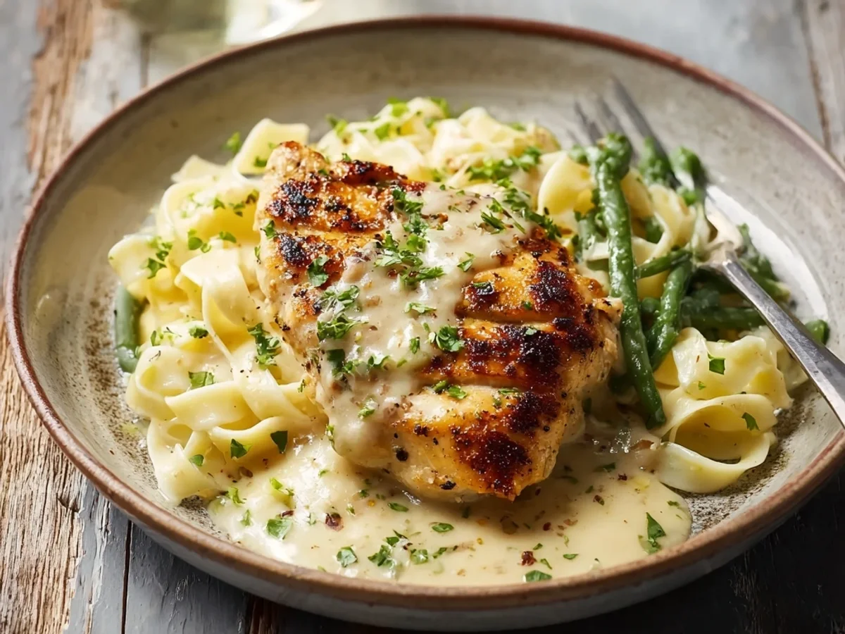 Creamy Garlic Parmesan Chicken Breast Recipe - Featured Image