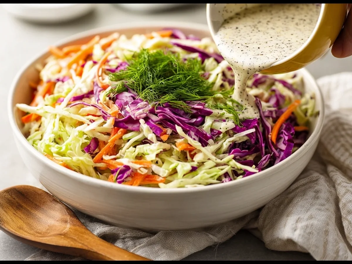 Creamy Greek Yogurt Coleslaw: Fresh & Tangy Side - Featured Image