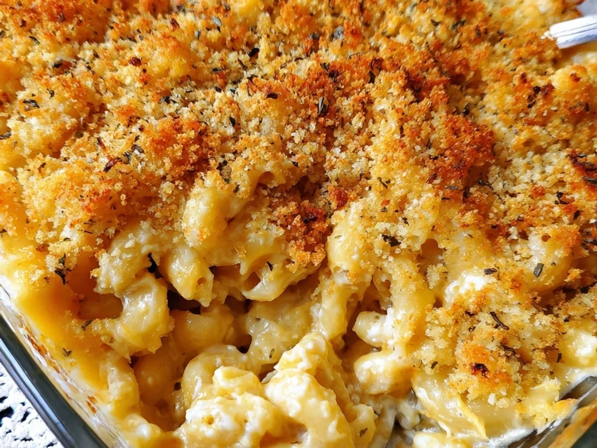 Creamy Homestyle Baked Mac and Cheese - Featured Image