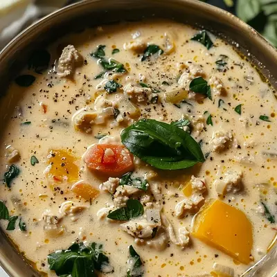 Creamy Italian Ground Chicken Soup: Simple, Rich Comfort
