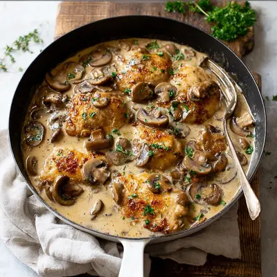 Creamy Mushroom Chicken in 30 Minutes
