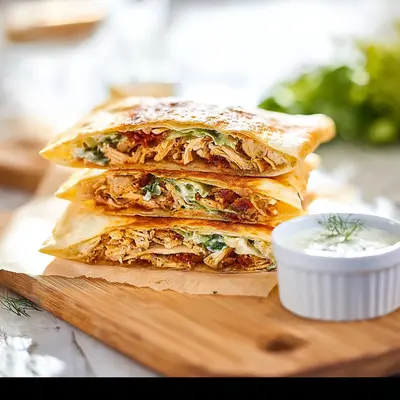 Crispy Air Fried Chicken Turkey Ham Ranch Crunchwrap