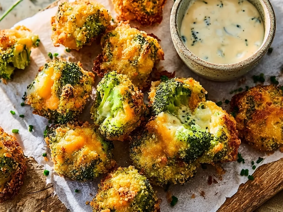 Crispy Air Fryer Broccoli Cheddar Poppers: Snack Time Magic - Featured Image