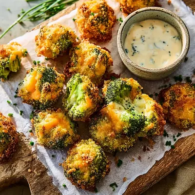 Crispy Air Fryer Broccoli Cheddar Poppers: Snack Time Magic