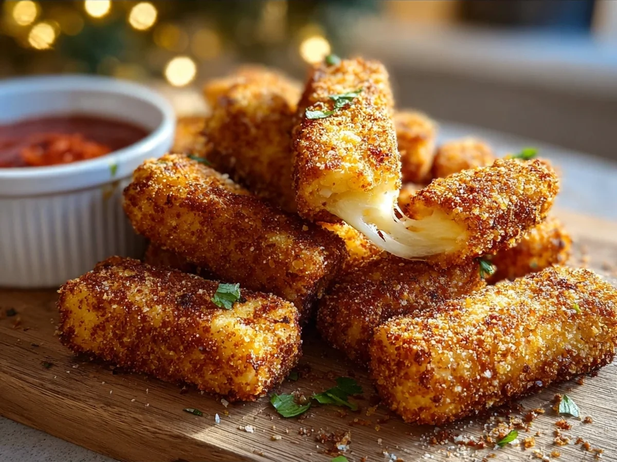 Crispy Air Fryer Mozzarella Sticks Recipe: Golden & Gooey - Featured Image