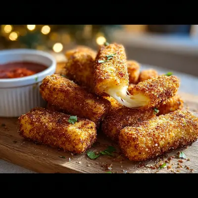 Crispy Air Fryer Mozzarella Sticks Recipe: Golden & Gooey