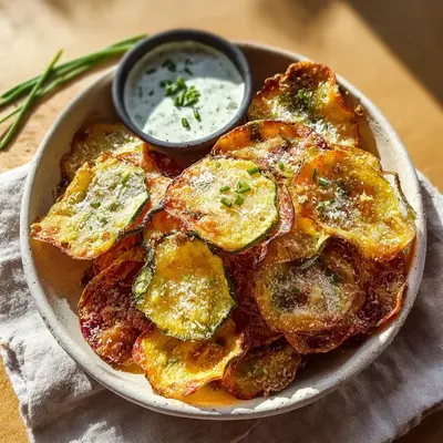 Crispy Air Fryer Parmesan Veggie Chips You'll Love