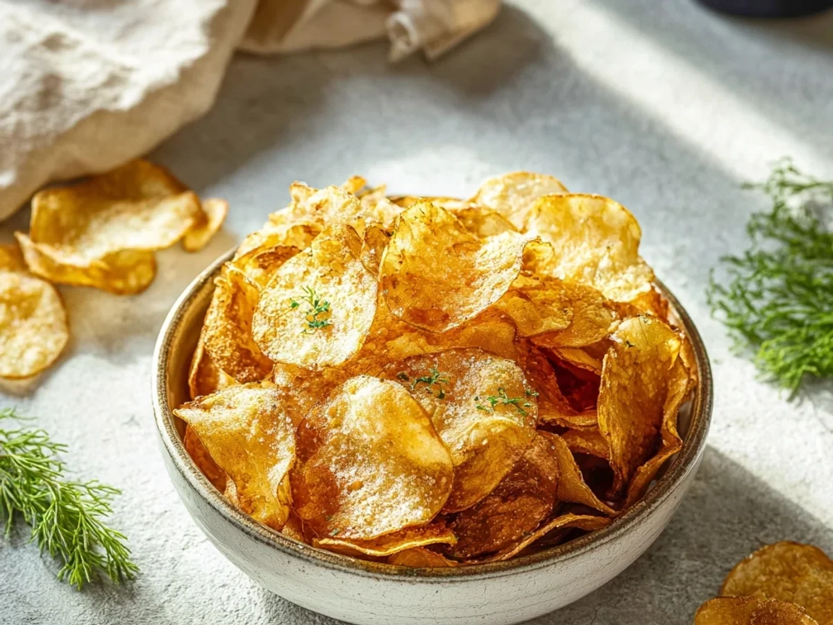 Crispy Air Fryer Potato Chips: Simple Homemade Snack - Featured Image