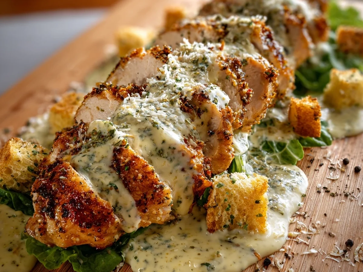 Crispy Baked Caesar Chicken - Tender & Flavor-Packed - Featured Image