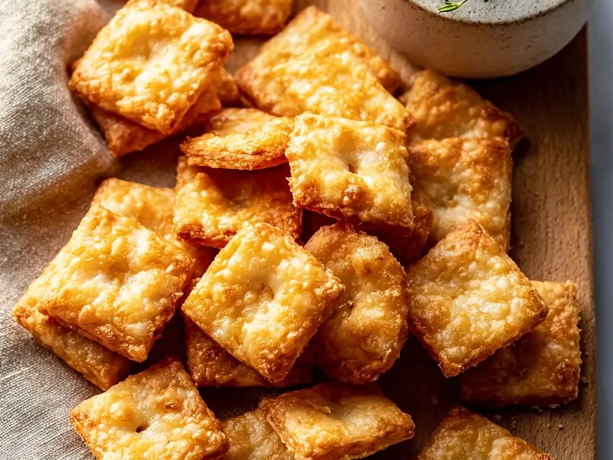 Crispy Cheddar Homemade Cheese Crackers: A Savory Snack - Featured Image