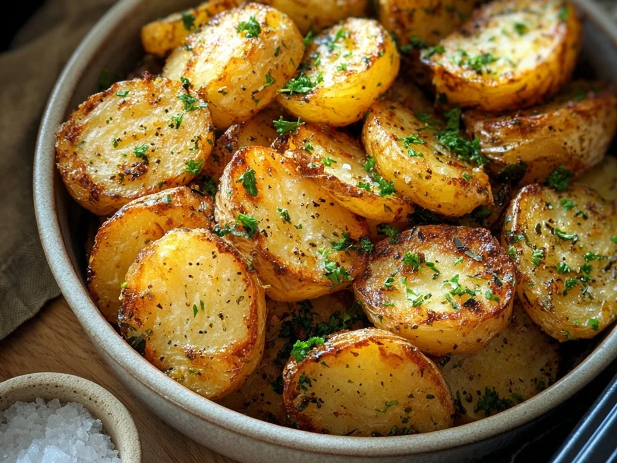Crispy Easy Air Fryer Sliced Potatoes Recipe - Featured Image