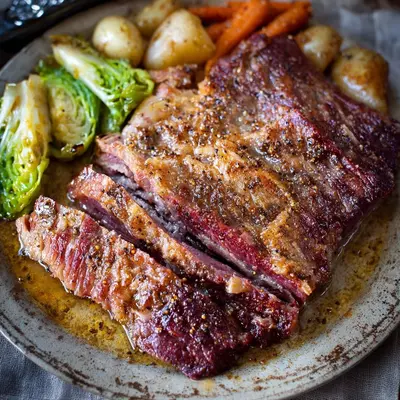 Crispy Slow Cooker Corned Beef: Tender & Flavorful
