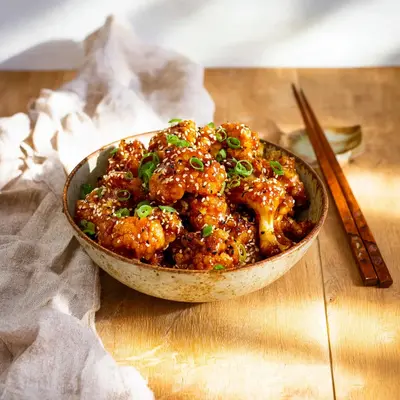 Crispy Sticky Sesame Cauliflower: My Weeknight Fave