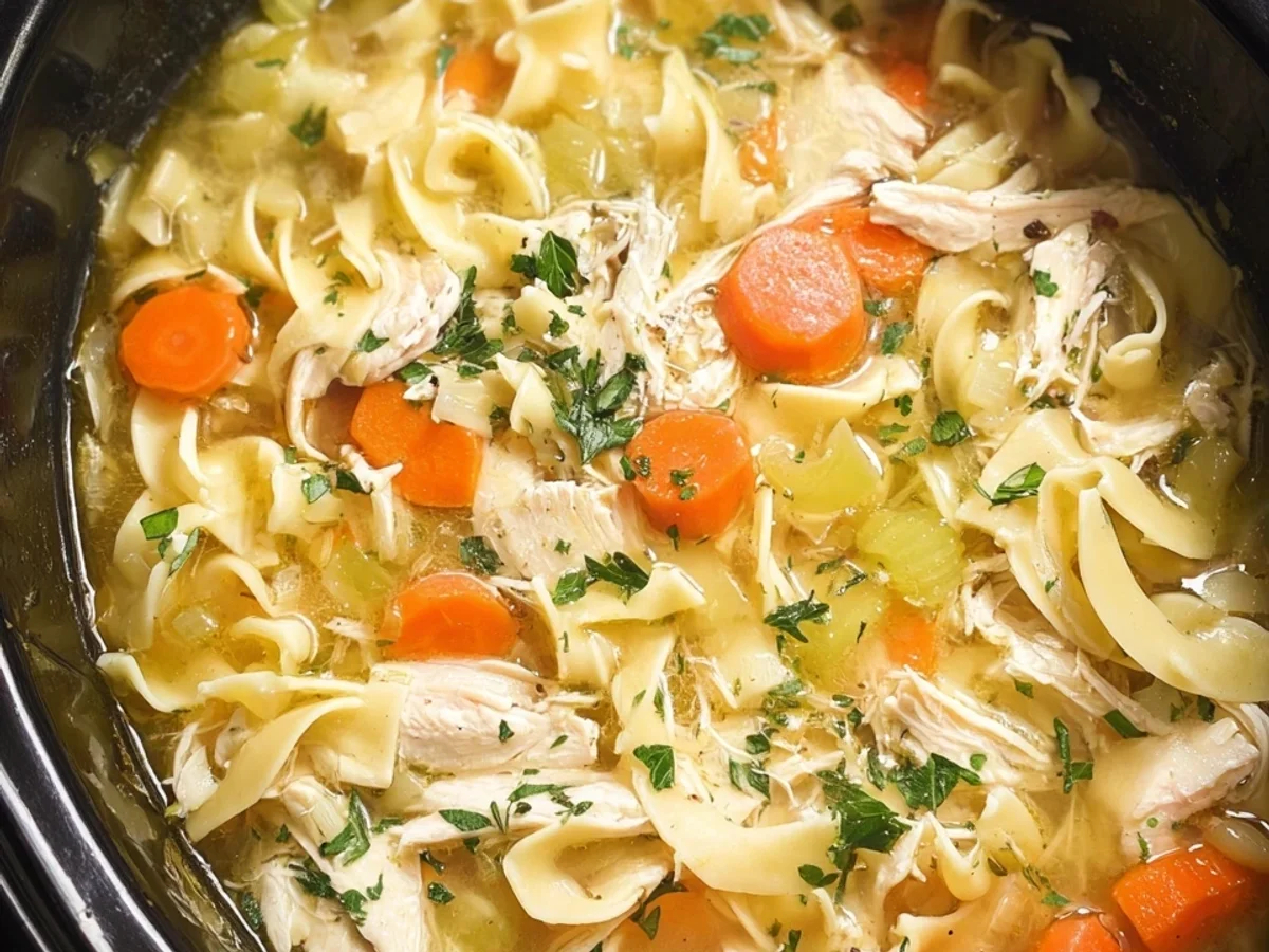 Crockpot Chicken Noodle Soup: Easy Homemade Recipe - Featured Image