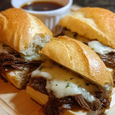 Crockpot French Dip Sandwiches: Easy Slow Cooker