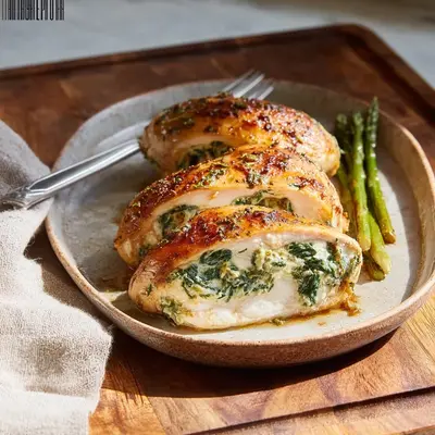 Delicious Spinach Stuffed Chicken: A Homestyle Dinner