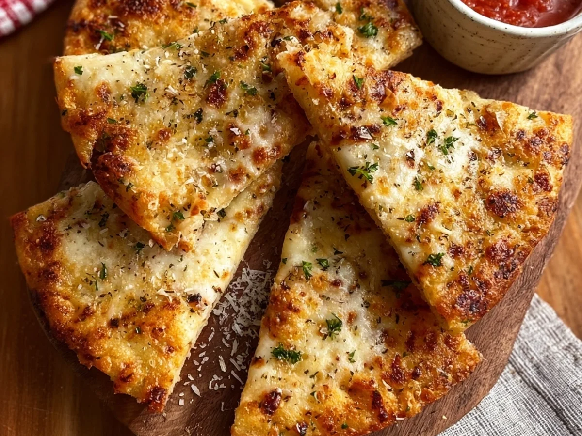 Easy Air Fryer Cheesy Tortilla Garlic Bread: Speedy Snack - Featured Image